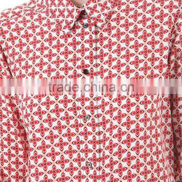 Wholesale Women Long Sleeves Geometric Rosette Silk Shirt(DQE0079T) photo-4