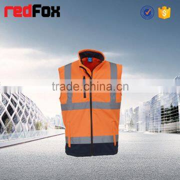 polyester outer and fleece inner safety vest for children