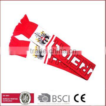 Economic Football Fan Knitted Sport Scarf Knitted Sports Scarf