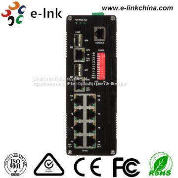 Hardened Managed 8-port 10/100Base-TX (PoE) + 2-port 10/100/1000Base-TX/SFP+1 Console Combo Ethernet Switch photo-4