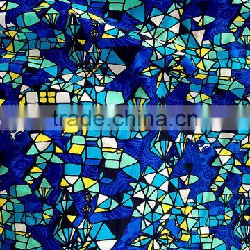 geometric printing fabric for swimwear