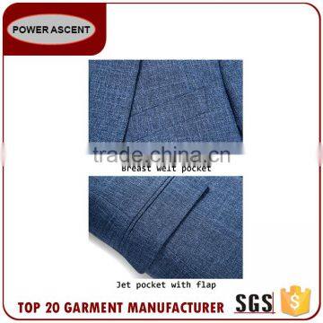 Wholesale Men Fashion Business Suit Jacket Blazer With Interior Pocket photo-5