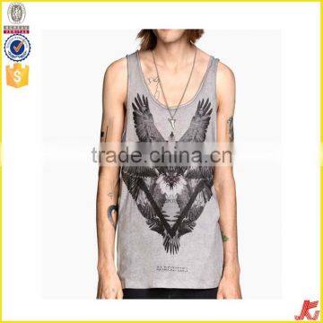 printing with pattern mens tank tops men sleeveless t shirt men