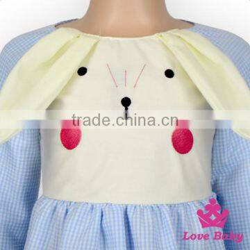 Ester Baby Gril Frock Back Hollow Skirts Cute Children Cartoon Rabbit Princess Casual Dresses Kids Frock Designs photo-3