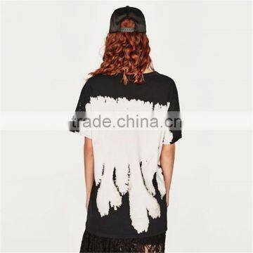 2017 Summer Round Neck and Short Sleeves Oversized Tie Dye Shirts photo-5