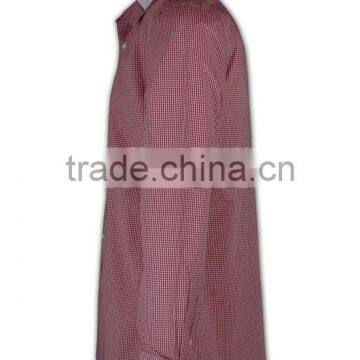 100% Cotton Design China Made Red Long Sleeve Men Fashion Designer Shirts photo-2