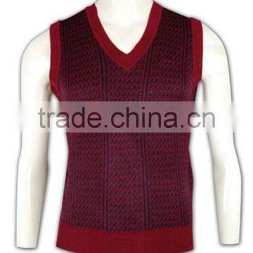 ISO9001/BSCI Manufature Good Quality Blank Unisex V-neck Cardigan Vest photo-2