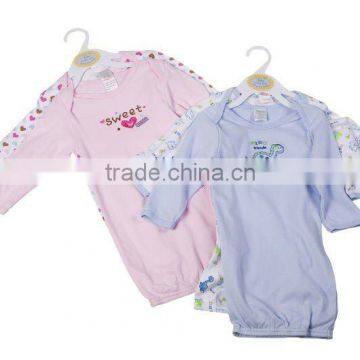 baby 2pcs cotton grown/baby wear/baby clothing/baby garments