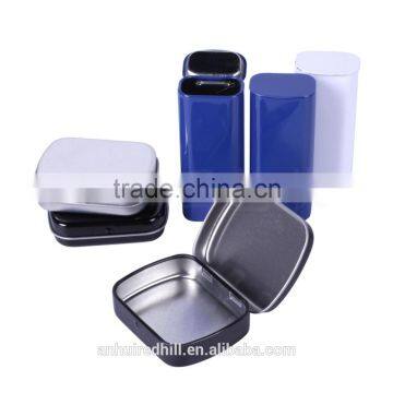 R1841H Rectangle Sliver Metal Hinged Tin Containers for Candy Chewing Gum photo-5