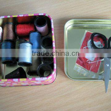 mini superior sewing tin box