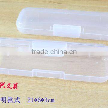 Curtom Logo Print Transparent Colorful Plastic Pencil Case Pen Boxes photo-4