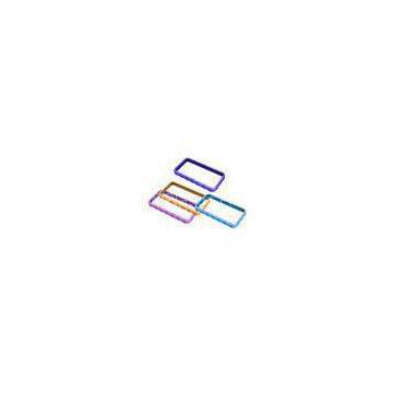 Blue / Purple Cell Phone Silicone Case, Bumper Cases For Apple IPhone OEM