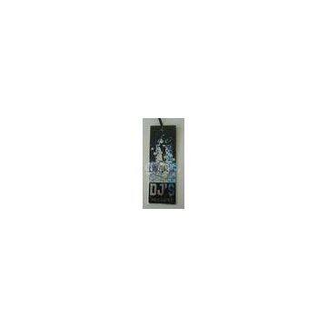 Printed Black Kraft Paper Labels / Cardboard Hang Tag With Customized Logo For Apparel / Jeans