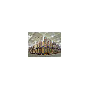 Multi Tier Warehouse Heavy Duty Pallet Racking System With Double Entry