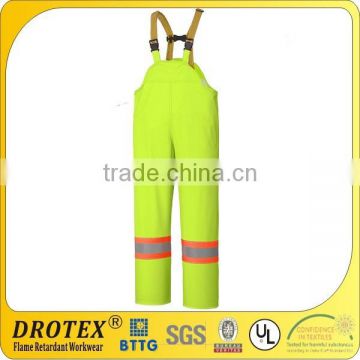 Flame Resistant Stretch Hi-Vis Rain Bib Overall