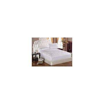 White Knit Polyurethane Mattress Cover Waterproof Hypoallergenic