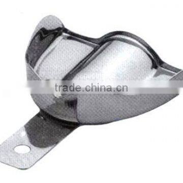 Anatomic Solid regular stainless steel impression trays without retention rim.
