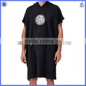 high quality custom velour hooded poncho towel for adults