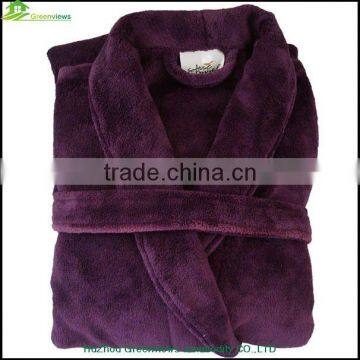 Coral Fleece Fabric Bathrobe for Couples Bath Robe Velvet Robe photo-3