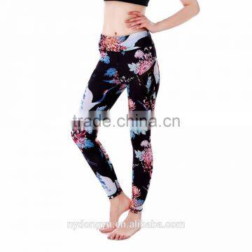 poeny net patched skeleton yoga jogging legging /morning xg high waist plus size flower athletic yoga pants capris trousers