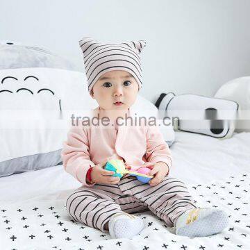B22216A Infant Korea style long sleeved rompers lovely baby cartoon bear Romper