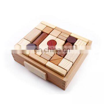 Nature Wooden Educational Toys Montessori Material Frist Sound Foam Blocks For Kids