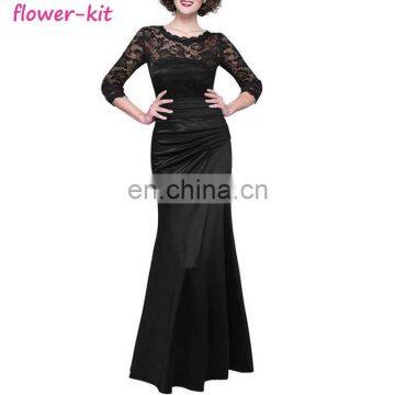 Womens Long Prom Lace Formal Evening Cocktail Party Bridesmaids Gowns Full Dress