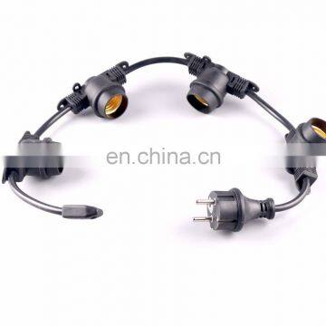 Copper Wire String Lights for Christmas Street Decoration With Colorful Bulbs