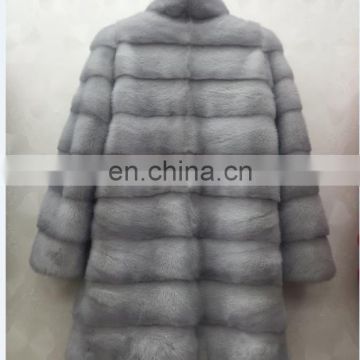 2017 trending fashion women fur coat mink fur coat female mink fur coat with stand colllar