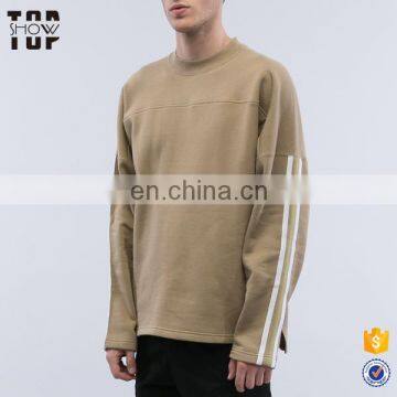 Men fashion clothes crewneck no hood solid color sweatshirt men