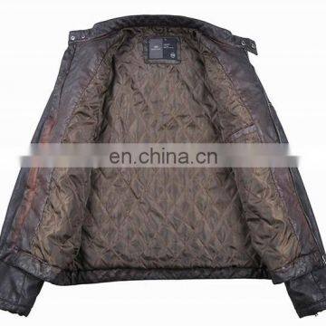 2015 New Model Designer Genuine Leather Jacket photo-3