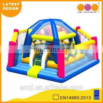 2015 AOQI latest design recreational large inflatable swimming pool with roof for adults for sale