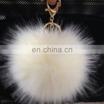 popular selling lovely pom pom key chain large fur bag charms