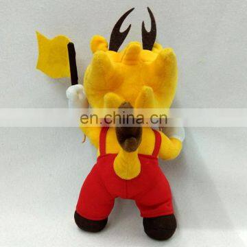 Yellow Dragon Plush Toys With t Shirt/dragon Stuffed Animal Soft Toys Wholesale photo-3