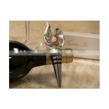 Murano art deco collection golden swirl bottle stopper