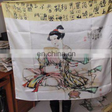 Factory Direct Luxury Custom Digital Printed Indian Silk Scarf photo-5