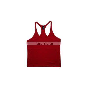 Wholesale clothing 2014 blank y back sexy men sportswear gym singlets - y back bodybuilding tank tops/cotton gym tank top