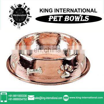 Copper Kitchenware bowl,antique copper Pet bowl