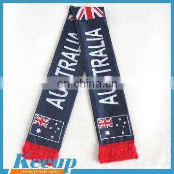 Custom design country flag scarf for promotional