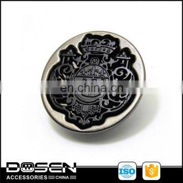 10-years-factory 100%QC Vintage fashion metal sewing button ,Made of Zinc alloy , Engraved special LOGO sewing jacket button.