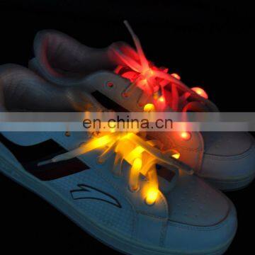 2018 High Quality Light up Nylon Flashing Led Shoelace for Sport