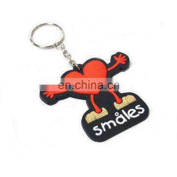 Custom 3d soft PVC rubber keychian/soft Rubber keychains/silicone keychain