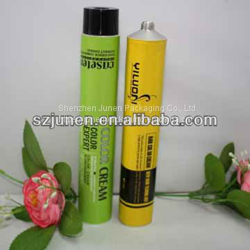 Popular Aluminum Hair Color Cream Packaging Tube