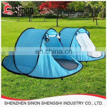 Portable instant open pop up camping 2 man tent