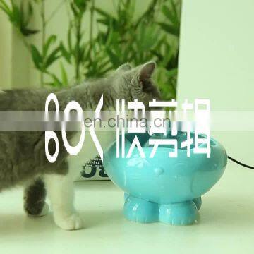 Hot Selling Fortune Cat Automatic Pet Bowl Cyclic Water Live Fountain Ceramic Cats Dogs Bowl