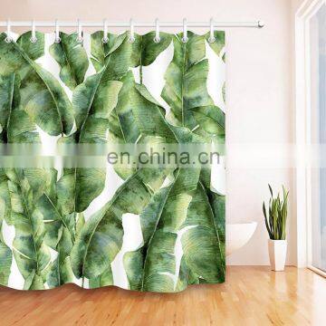 i@home High quality ebay palm trees polyester shower curtain bathroom digital printing