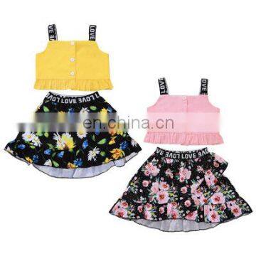 Kids Baby Girl Outfits 2PCS T shirt + Flowers Skirts Set Children'S Sweater