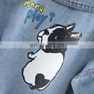 2020 Spring Boys and Girls' Jacket Denim Kids Coats Childrenswear Wholesale photo-3