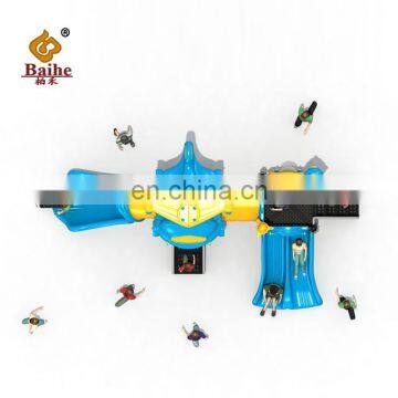 Chinese Factory Custom Plastic Playground Equipment Children Outdoor Toys Games Amusement Kids Playground Slides photo-2