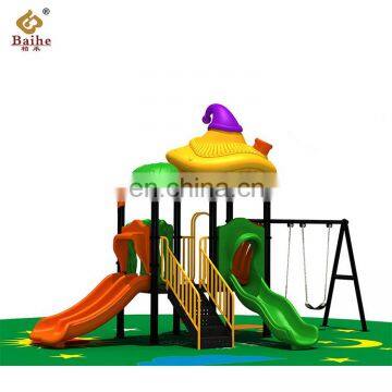 BH171201 Kids Large Outdoor Playground Area Plastic Kindergarten Slides